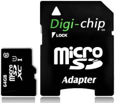 דיגי-צ 'יפ 64 ג' יגה-בייט כרטיס זיכרון מיקרו-אס-די-1 מחלקה 10. עשה עם סמסונג שבבי זיכרון במהירות