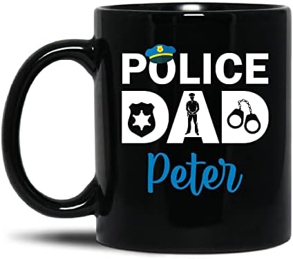 מותאם אישית שם שוטר קרמיקה ספל, מזל טוב קצין תה כוס, קצין מתנות ליום הולדת, חג המולד, פרישה,
