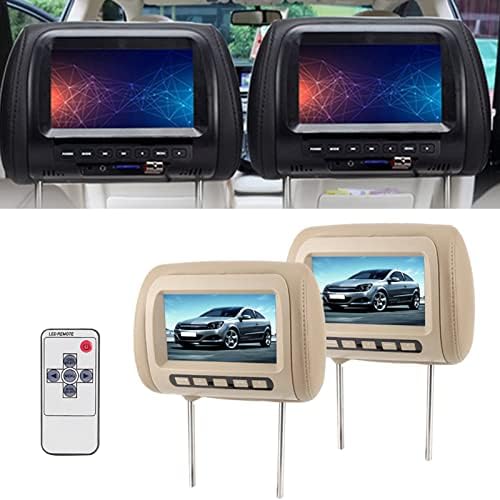 נגני וידאו של משענת ראש רכב, 2 יוניברסל 7 בנתון HD מכוניות נגן ראש LCD נגן וידאו שליטה