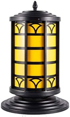 Ylyajy LED חיצוני חצר עמיד למים מנורה קיר מנורה פוסט מנורה ראש מנורה בסגנון אירופאי חצר גן וילה שער פוסט מנורת