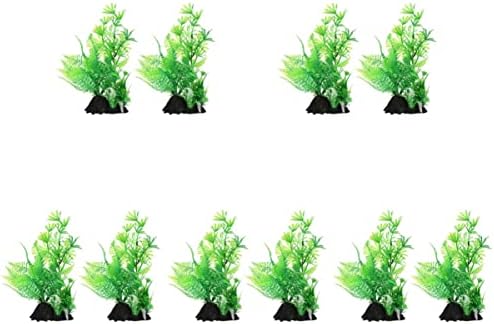 צמחים מלאכותיים 10 יחידות מלאכותי אקווריום מזויף אקווריום צמחי פלסטיק אקווריום צמחים מתחת למים צמח צמח פלסטיק