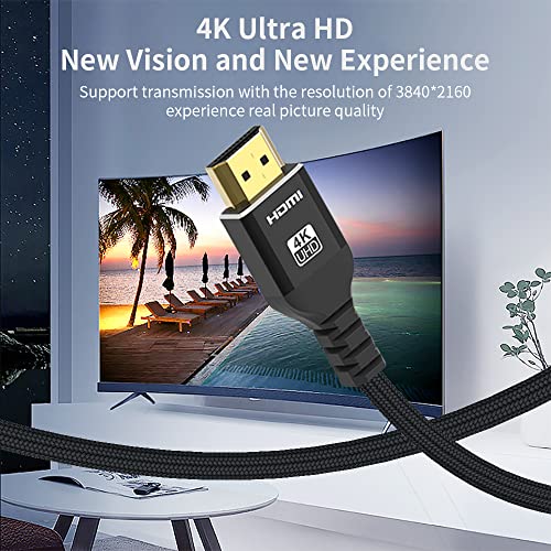 Vixelle 1m 4k כבל HDMI - כבלים HDMI במהירות גבוהה של 18 ג'יגה -ביט לשנייה - 4K@60Hz HDR HDMI חוט