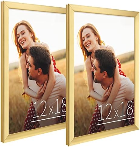 Ksroecud Rose Gold Frames מסגרות 5x7 סט של 2 עם זכוכית בהגדרה גבוהה, מסגרת תמונה 5x7 עם מחצלת