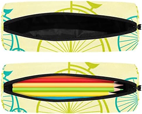 תיק איפור קטן, מארגן קוסמטיקה לטיולים לטיולים לנשים ונערות, קריקטורה של אופניים צבעוניים