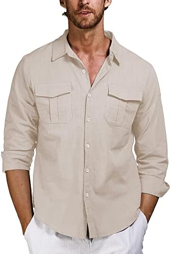 חולצות שרוול ארוך של גברים מבקשים חולצת כפתור מזדמנים