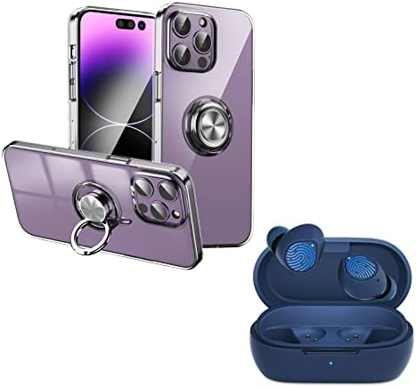 Acaget Wireless Bluetooth אוזניות לאייפון לאוזניות אנדרואיד של סמסונג & Crystal Clear iPhone