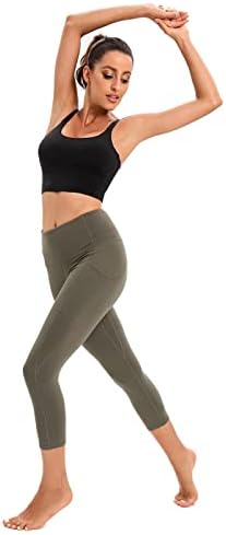 חותלות רונלימו קפריס עם כיסים נשים מותניים גבוהות נשים אימון יוגה חותלות יוגה מכנסיים קפרי מכנסיים