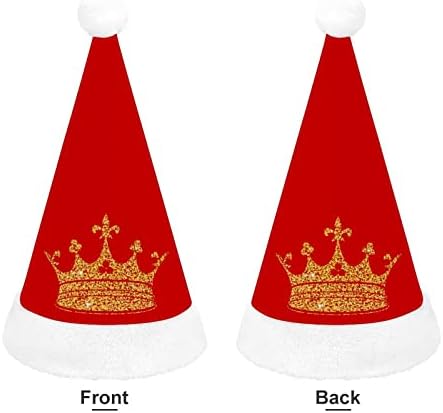 זהב כתר חג המולד סנטה כובע עבור אדום חג המולד כובע חג טובות חדש שנה חגיגי ספקי צד