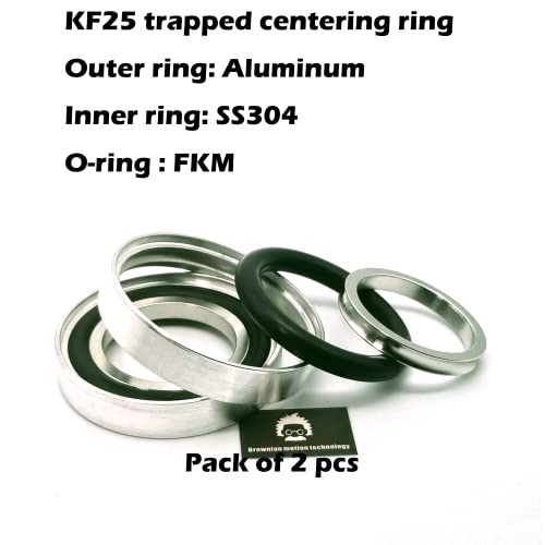 חבילה של 2 PCS ISO-KF KF25 NW25 טבעת ריכוז ריכוזית טבעת ריכוז