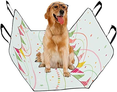 כלב מושב כיסוי מותאם אישית מטוס דגם קריקטורה יד נמשך הדפסת רכב מושב מכסה לכלבים עמיד למים
