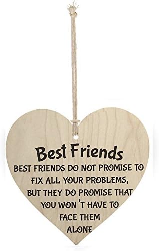החברים הכי טובים של מייג 'יאפיי מתמודדים עם בעיות יחד שלט לב תלוי מעץ שלט ידידות 4איקס 4