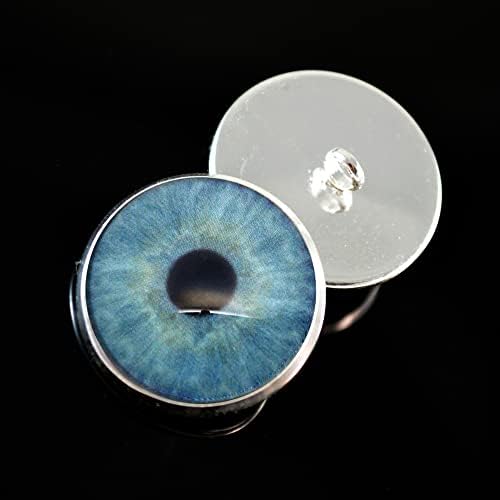 עיצובים של חרוזים של מייגן אור טבעי אור כחול כפתור כחול עיניים תפור 10 ממ - 30 ממ שקעים עם לולאות