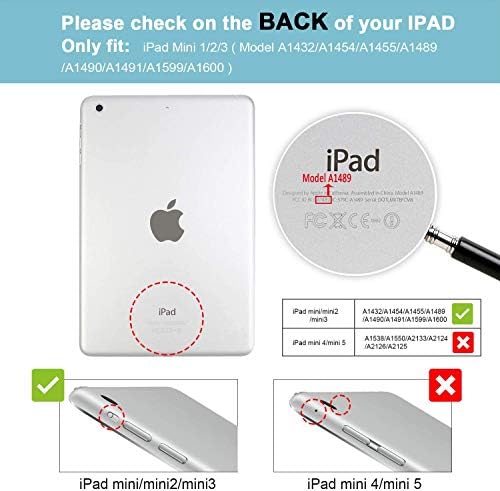 Procase iPad Mini Case עבור iPad mini 5 2019/ mini 4, Mini 1 2 3 -RED BUNDLE עם iPad Mini 1 2