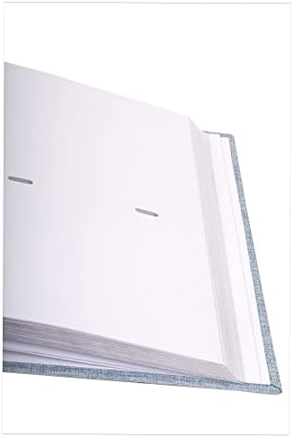 Kiera Grace 200 כיס פשוט וקלאסיקה פשתן פשתן אלבום תמונות לבית וחדר, 2.17 L x 8.86 W x 8.86 H כדי