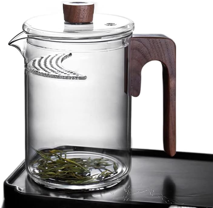 פילטר זכוכית בעל קיבולת גדולה התה תה פרדת תה תה ירוק סהר סהר חרס חשמלי תנור בישול תה ביתי סיר בודד 大 号 容量 玻璃
