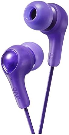 JVC GUMY באוזניות אוזניות אוזניים עם חבילת נייר, צליל עוצמתי, התאמה נוחה ומאובטחת, חתיכות אוזניים סיליקון