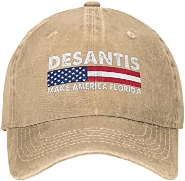 BAGME DESANTIS HAT DESANTIS 2024 הפוך את אמריקה כובע פלורידה לגברים כובעי אבא כובע טרנדי