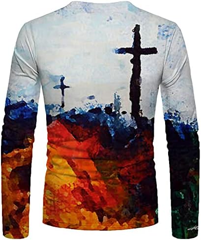 חולצות ווקאצ'י לגברים, אופנת גברים ישו חוצה אמונה חולצת טריקו נוצרי הדפס ישו ישו חולצה מזדמנת דתית