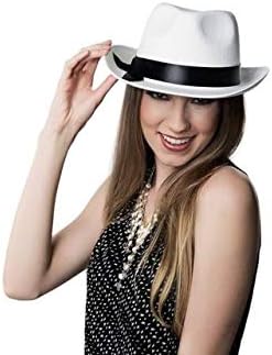 פדורה כובעי גברים יוניסקס פדורה לגברים מובנה גנגסטר טרילבי הרגיש לבן פדורה כובע לנשים-פדורה כובע-לבן