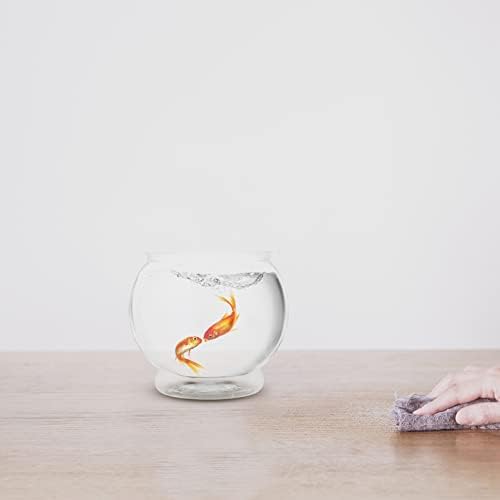זכוכית אגרטלי 3 יחידות ברור דגי קערת גלוב דגי טנק חממה פמוט בועת קערה עגול פרח אגרטל עציץ קטן אקווריום דג