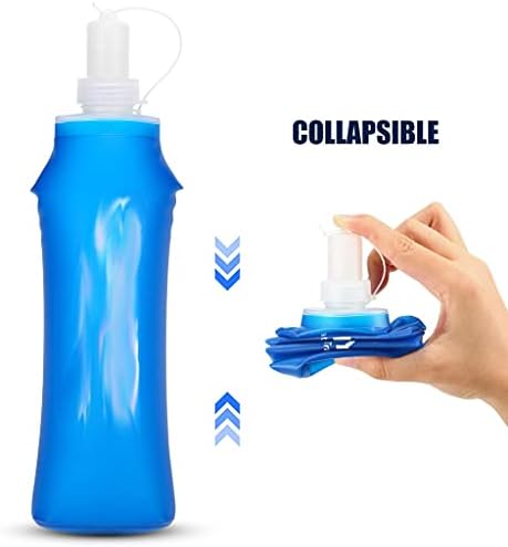 WSSBK 1/2 יח '500 מל מים חיצוניים בקבוק שתייה בקבוק קיפול רך סיליקון BPA בקבוק ספורט בחינם לרכיבה על אופניים