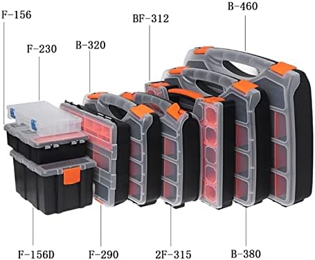 מארגן לאחסון לאחסון כלים של האחסון קופסת חומרה קופסת חומרה שקופה כלי אחסון רב -פונקציונלי מארגן פלסטיק
