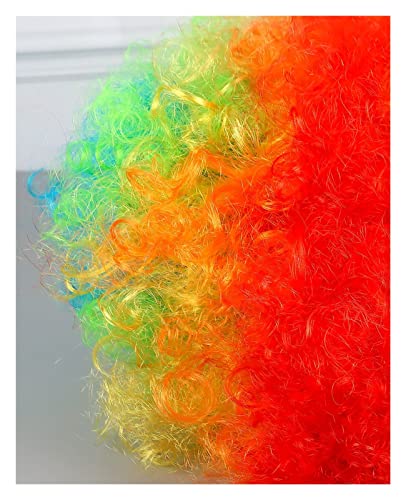 אוביס פאות צבעוני שיער פיצוץ ראש אבזרי ביצועי שיער סט מצחיק בצבע שיער