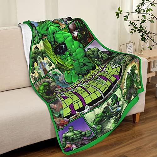 שמיכה ענקית ירוקה פלנל זורק שמיכה רכה לספה מיטת ספה 52 x 62