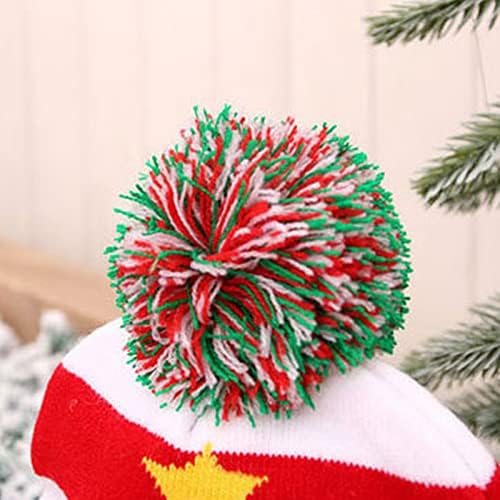 הוביל חג המולד סוודר כובע אור עד חג המולד סרוג כובע יוניסקס חורף כובע צבעוני משקל ספסל עם משקולות