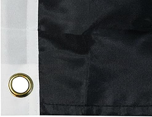 פיראט סופרסטור אמריקאי סיטונאי עם טלאי עיניים דו צדדי 2ply 12 x18 ניילון דגל באנר