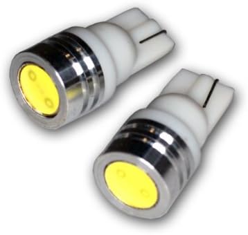 TuningPros LEDCK-T10-WHP1 LED LED נורות T10 טריז, סט גבוה של LED LED 2-PC לבן