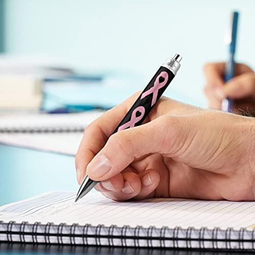 סרטן שד סרטן שד מודפס עט עט נשלף נקודת כדור 0.5 ממ עטים דיו כחול כתיבה חלקה עבור ציוד שולחן משרדי