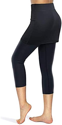 חצאית חצאית חצאית של נשים חצאית קפרי עם כיסי טלפון יוגה יוגה פעילה מכנסיים מכנסיים גולף טניס אימון Skort