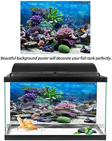 Dauerhaft PVC דבק מתחת למים אלמוגים אקווריום דגים פוסטר רקע, נייר קישוט רקע צבעוני, גודל שונה