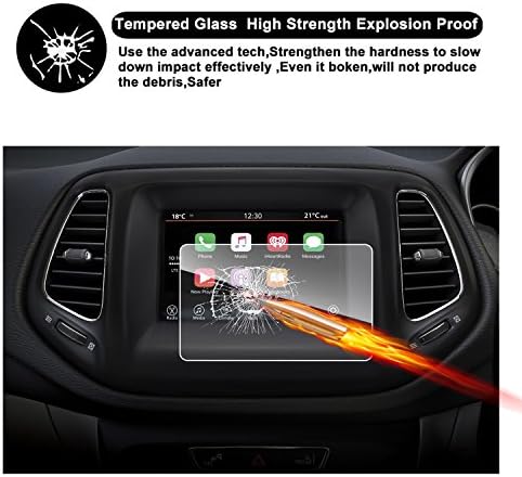 2017 2018 מצפן מגע מסך רכב תצוגת ניווט מסך מגן, ברור מזג זכוכית רכב ב-דאש מסך מגן סרט