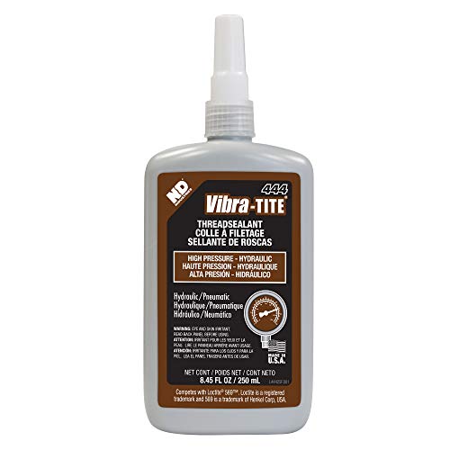 Vibra -Tite - 44450 444 חום בלחץ גבוה חום הידראולי חוט חוט חוט, בקבוק 50 מל