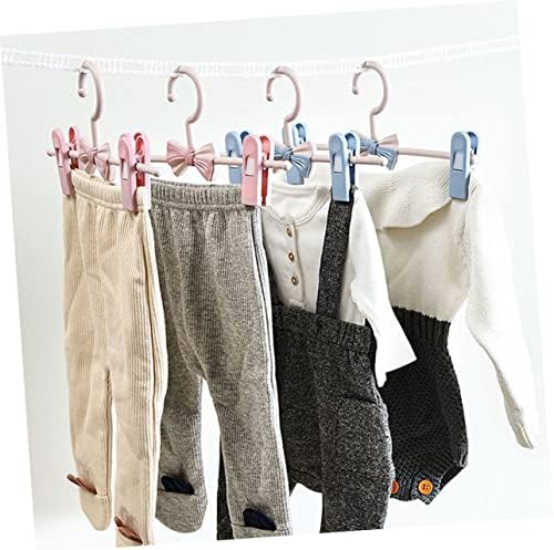 Hanabass 10 יחידות לא קולב מתנצרים לתינוק חצאיות לילדים לילדים בגדים נשלפים מתלה מכנסיים קולבים