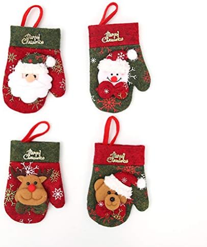 3 יחידות חג המולד חותך ומזלג שקיות כפפת בצורת כלי שולחן כלי כסף מחזיק מתנת תיק בית תפאורה