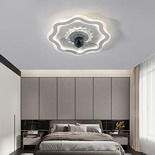 מאוורר חדר שינה של קוטויז עם תאורת תקרה 3 צבעים לעמעום שלט רחוק שקט מקורה 3 מהירות אורות תקרה מאווררים