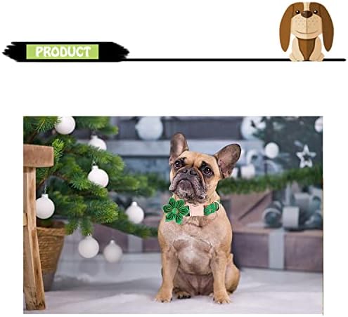 צווארוני כלבים לחג המולד לכלבים נשיים, צווארון רצועה של כלב כותנה לחג המולד עם גבר פרחים זנגביל
