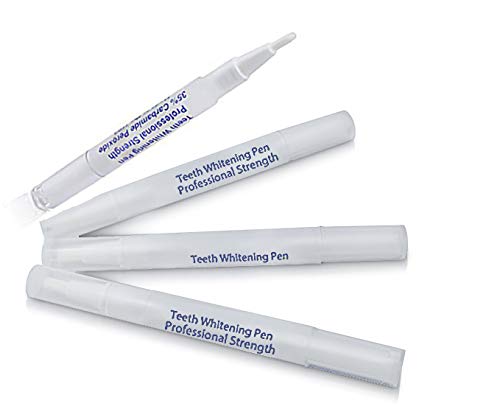 חיוכים לבנים נוצצים 4 חבילה עטים להלבנת שיניים מקצועיות - שיפור חדש - ערך טוב יותר - תוצאות הלבנת שיניים