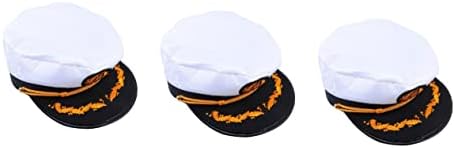 אמוספון 2 יחידות סיילור כובע גברים של כובע שטוח כובע שטוח כובעי כובעי גברים חיל הים תלבושות אבזר גברים חיל הים