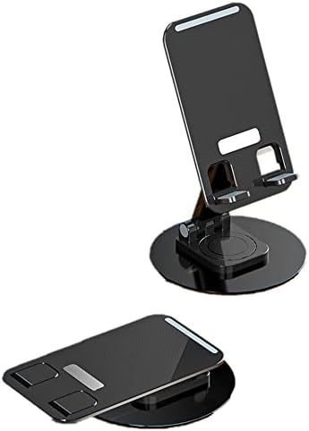 TRRCYLP טלפון מתקפל עמדת שולחן כתיבה ניידת מתכווננת מתכווננת מחזיק טלפון סלולרי עריסה שולחן עבודה 360 ° תואם אלומיניום
