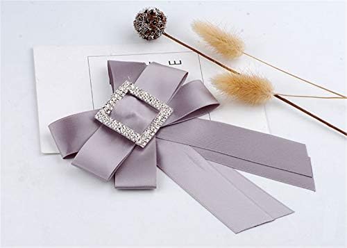 קשת סיכת ריינסטון סרט סיכות מראש קשור עניבת פרפר לנשים מסיבת חתונת עניבת פרפר צוואר עניבת תכשיטים