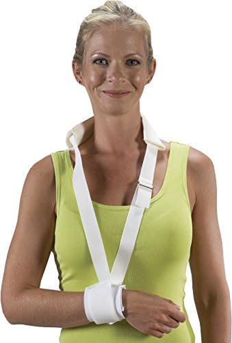 שרוול בריאות של Mastex Health Slite and Collar Sling, לבן