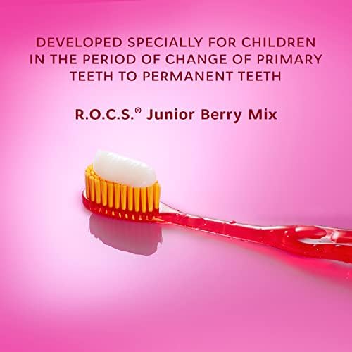 R.O.C.S. משחת שיניים זוטרת - הגנת שיניים הלבנת אמייל הגנה על חניכיים - לילדים בני 6-12 - בטוחים לבלוע