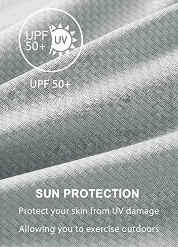 UPF's UPF 50+ חולצת קפוצ'ון הגנה על שמש שרוול ארוך SPF דיג חיצוני ז'קט UV טיולים רגליים ריצה דיג קל משקל