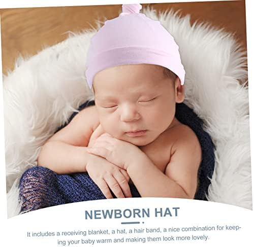 KISANGEL 1 סט שמיכה לתינוקות גלישת תחפושות שמיכה כובע יילוד סר
