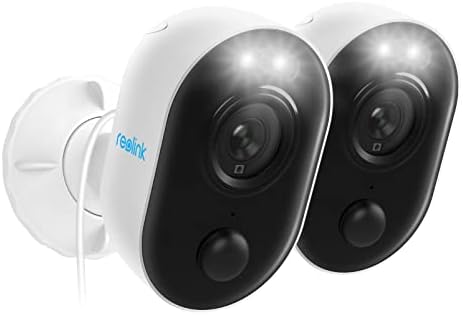 מערכת מצלמות אבטחה של Reolink, 1080p Plug in Wifi מצלמות חיצוניות עם אפליקציה לבית, ראיית לילה