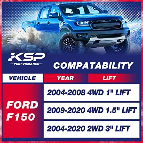 KSP 3 '' פילוס אחורי מיתוג ערכות בלוק עם ציר קפיץ עלים מרובע ארוך במיוחד ברגי 2004-2020 F150 2WD/4WD